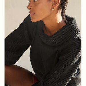 Anthropologie Dolan Left Coast Cowl Neck Pullover Sweater Top Sz XL Petite